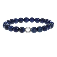 Luxury Designs Lapis beads stretch bracelet