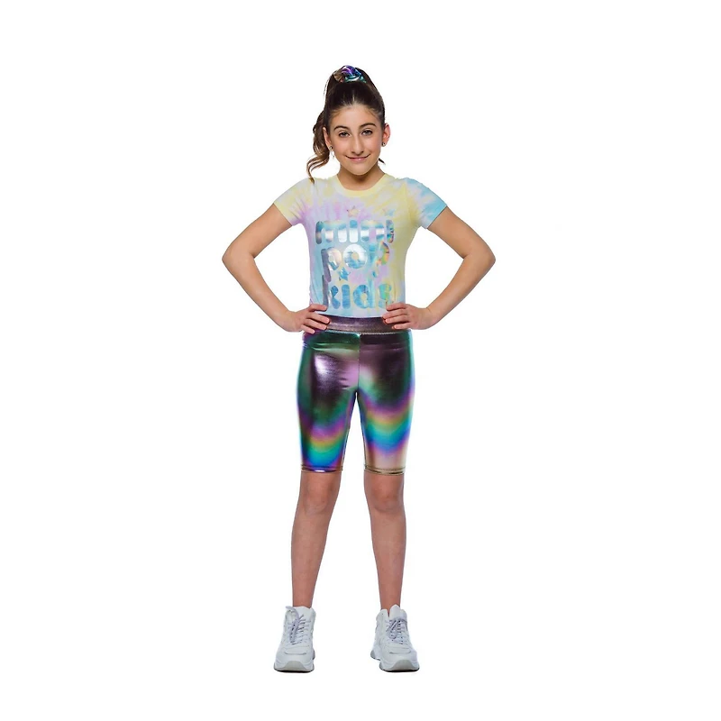 Girls Mini Pop Kids Iridescent Pop Bike Shorts