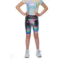 Girls Mini Pop Kids Iridescent Pop Bike Shorts