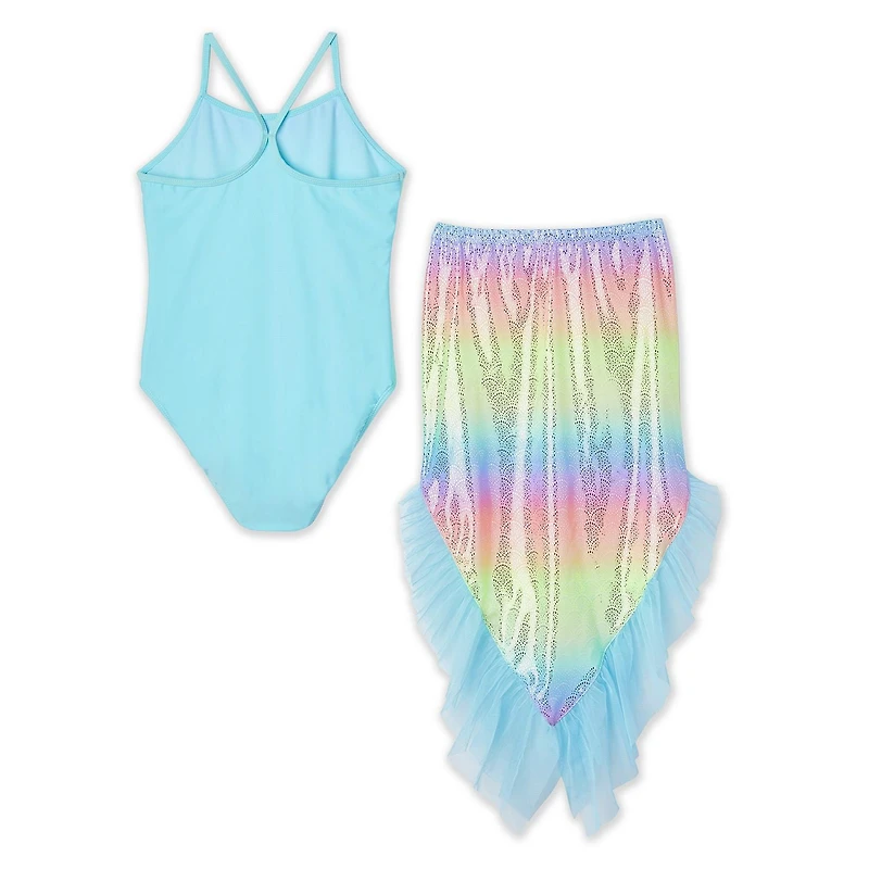 George Girls' Mermaid Tail 2-Piece Swim Set