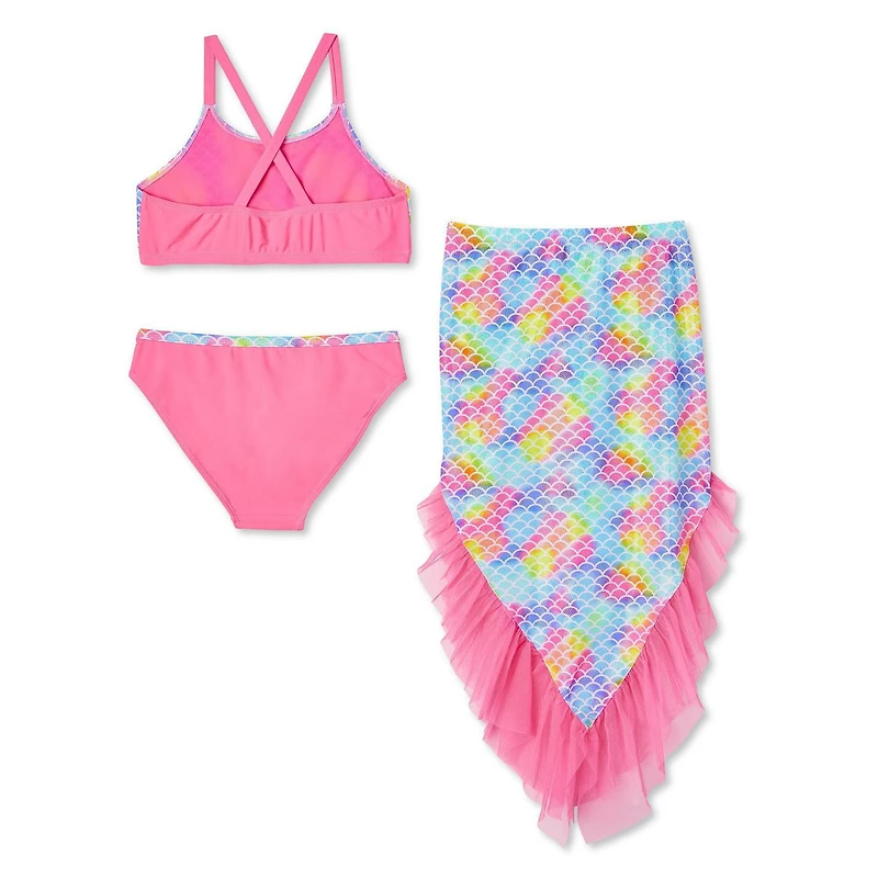 George Girls' Mermaid Skirt 3-Piece Set