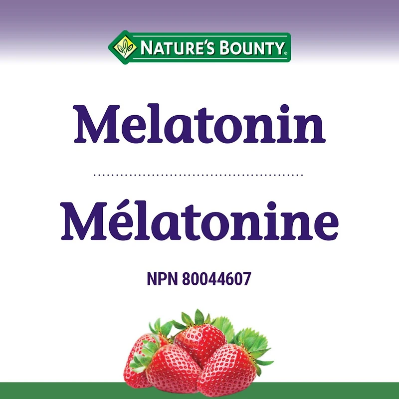 Nature's Bounty Mélatonine, 2,5 Mg, Réinitialise Le Cycle De Sommeil Du Corps, Améliore La Qualité Du Sommeil Et Prévient Les Effets Du Décalage Horaire