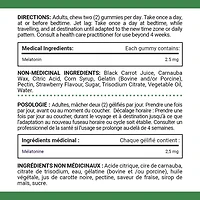 NATURE'S BOUNTY Aident à rétablir le cycle de sommeil, à augmenter la durée du sommeil, à réduire les effets du décalage horaire, saveur de fraise, format économique 150 paquet 150 Gélifiés