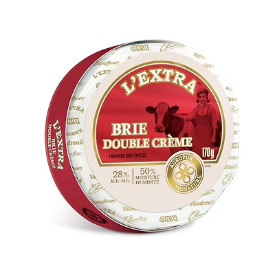 Fromage Brie double crème L'Extra 170g