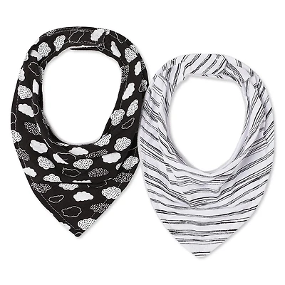 Lot de 2 bavettes style bandana George unisexe pour nourrissons