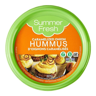 Summer Fresh Caramelized Onion Hummus