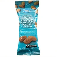 Amandes crues naturelles Great Value 75g
