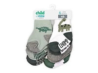 Child of Mine by Carter's 6pk Boys Dino Crew Chaussettes