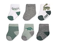 Child of Mine by Carter's 6pk Boys Dino Crew Socks