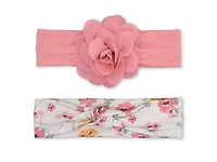 Child of Mine by Carter's Girls 2pk Floral Headwraps