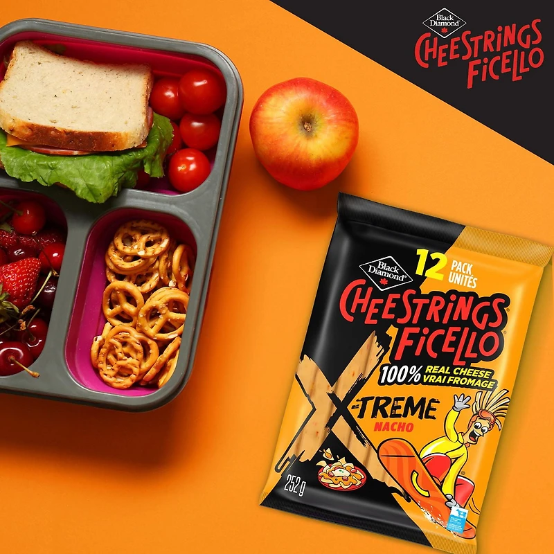Black Diamond Ficello Fromage X-Treme Nacho 12 Unités, 252 g