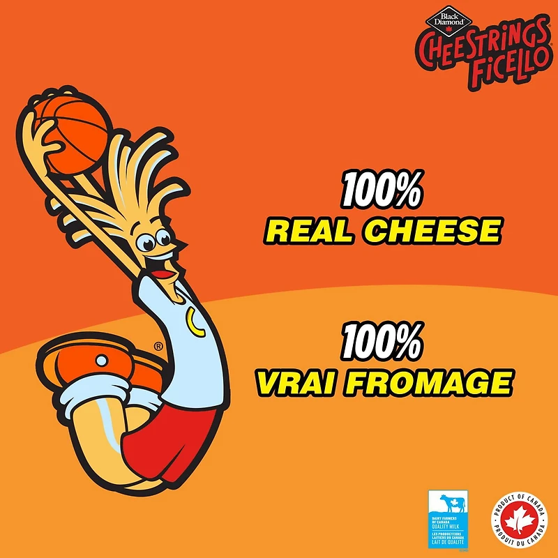 Black Diamond Cheddar Cheese Cheestrings, 16-Pack, 336 g