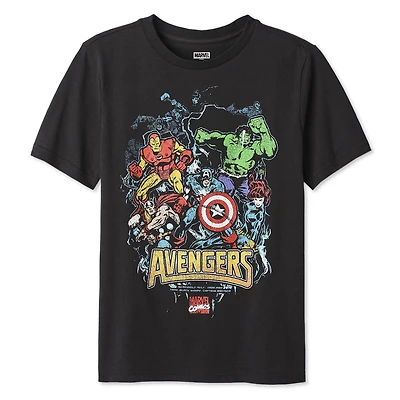 T-shirt à imprimé graphique The Avengers Marvel pour garçons