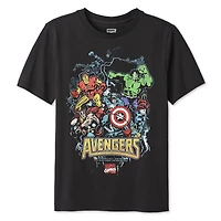 T-shirt à imprimé graphique The Avengers Marvel pour garçons