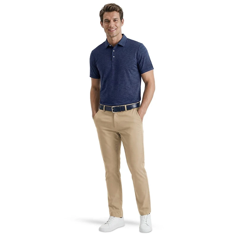 Pgat Tour Course Essentials Men'S Jaspe Airflux Short Sleeve Polo Shirt