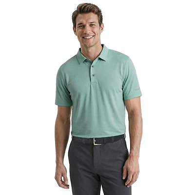 Polo pour homme à manches courtes PGAT TOUR Course Essentials Airflux chiné