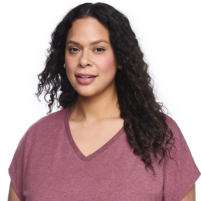 Chemise de nuit à encolure en V George Plus pour femmes