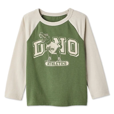 T-shirt à manches longues raglan George pour petits garçons
