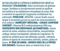 Equate Vitamine B12 arome naturel de cerise