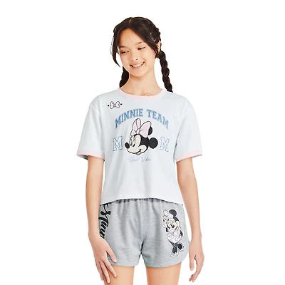 Disney Girls' Minnie Mouse Ringer Tee