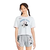 Disney Girls' Minnie Mouse Ringer Tee