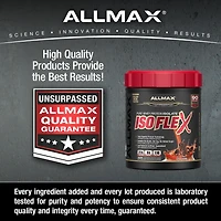 Poudre d'isolat de protéine de lactosérum ISOFLEX d'Allmax à la chocolat