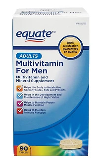 Multivitamine pour hommes Supplément de multivitamines et minéraux.