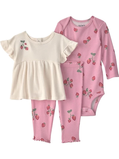 Ensemble pantalon 3 pièces Carter's Child of Mine pour bébé fille