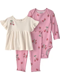 Ensemble pantalon 3 pièces Carter's Child of Mine pour bébé fille