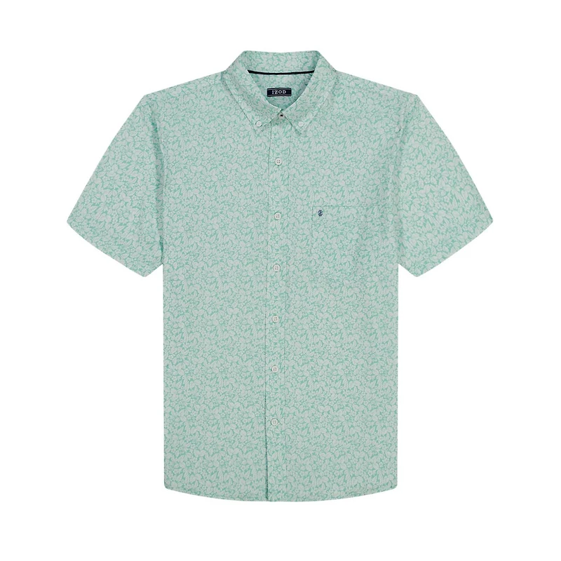 IZOD Chemise à manches courtes boutonnée Breeze