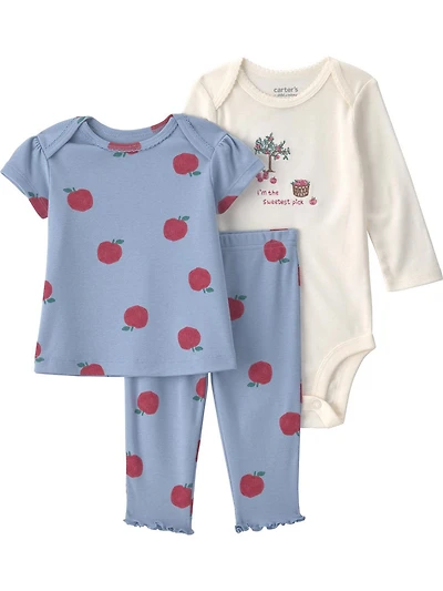 Carter's Child of Mine Baby Girl 3-Piece Pant Set