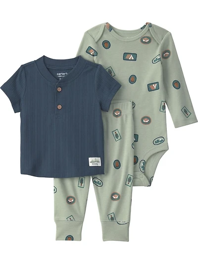 Ensemble pantalon 3 pièces Carter's Child of Mine pour bébé garçon