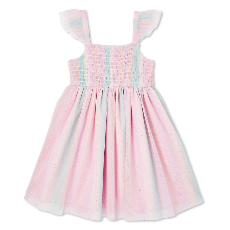 Robe arc-en-ciel George pour petites filles
