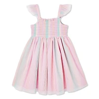 Robe arc-en-ciel George pour petites filles