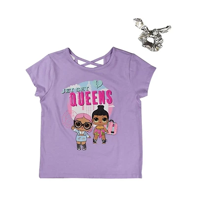Girls L.O.L SURPRISE! Jet Set Queens Short Sleeve Top Set