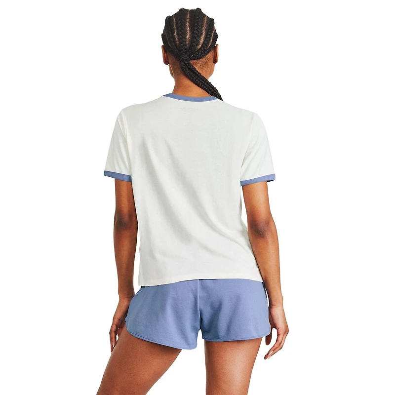 T-shirt à bordures contrastantes Mickey et ses amis Disney pour femmes