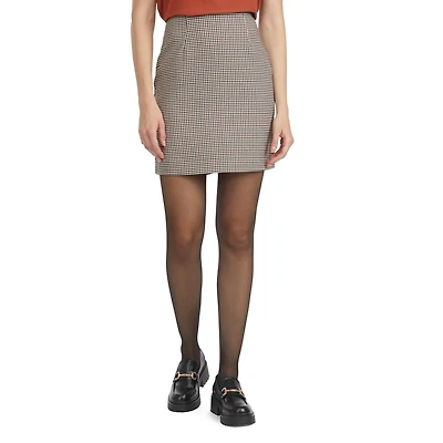 Mexx mini-jupe pied-de-poule pour femmes