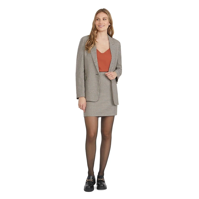Mexx mini-jupe pied-de-poule pour femmes