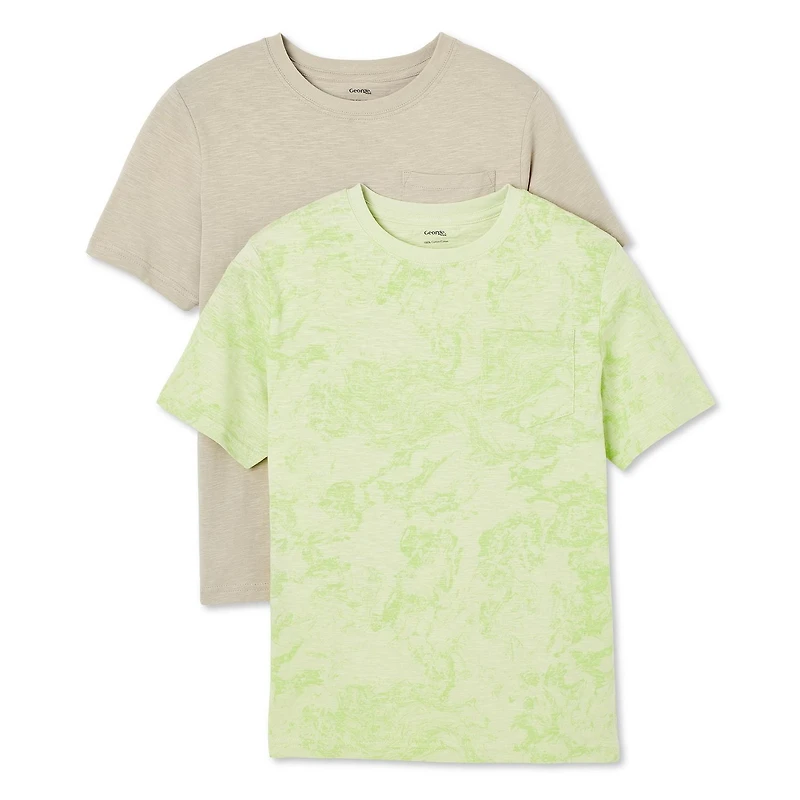George Boys' Crew Neckline Tee 2-Pack, Sizes XS-XL