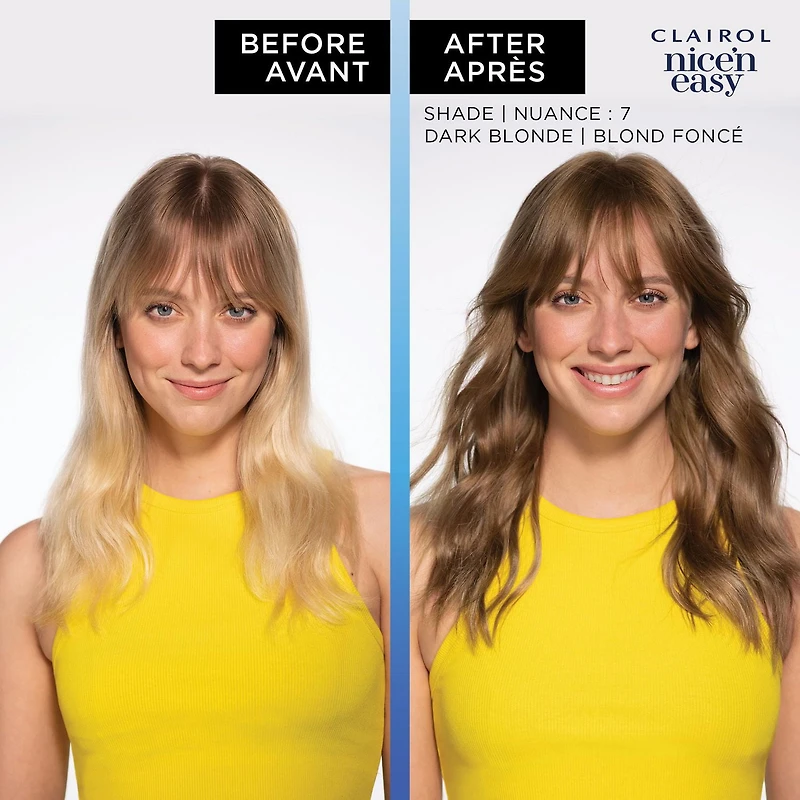 Clairol Nice'n Easy Permanent Hair Dye, 100% Gray Coverage