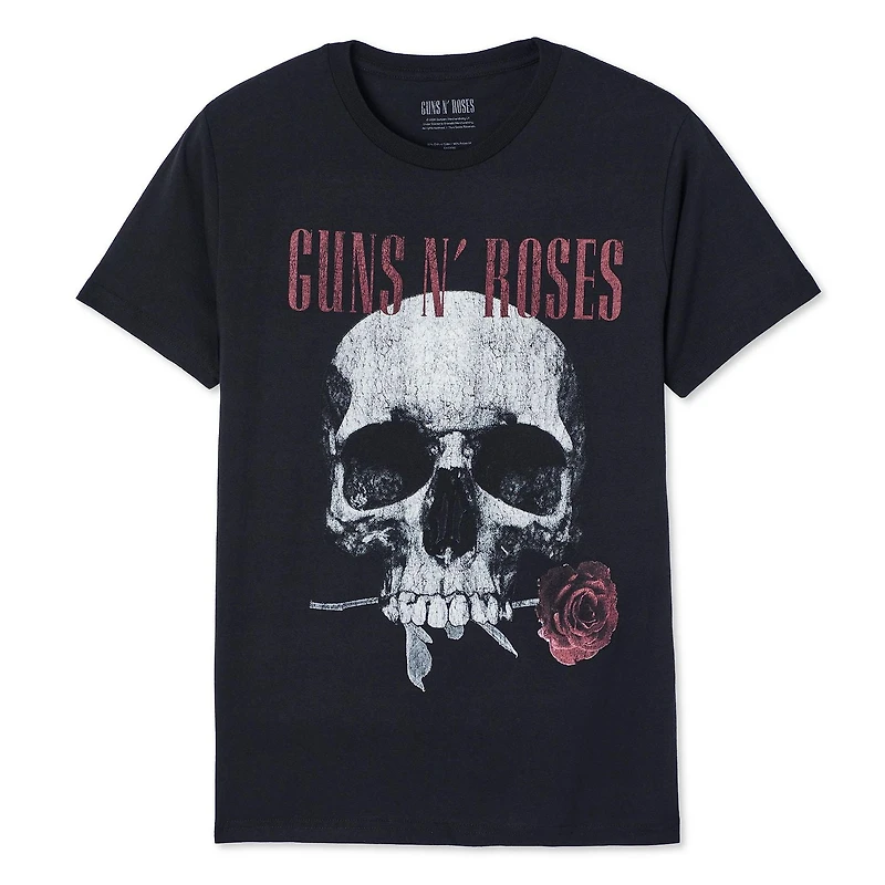 T-shirt à manches courtes Guns N’ Roses pour hommes Tailles P–TG