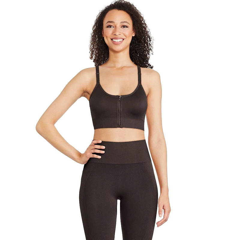 Athletic Works Women's Zipper Bra