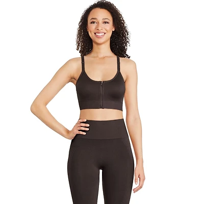 Athletic Works Women's Zipper Bra