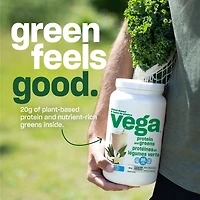 Poudre de baies sans gluten Protéines et légumes verts de Vega 18 Portions, 522g