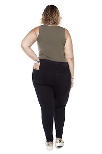 Frankie & Stella ™ Pull-On Jeggings PLUS - Black, Size 16W - 26W