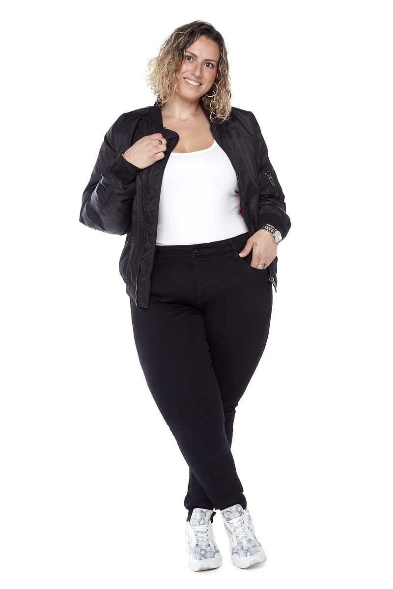 Frankie & Stella ™ Jean Skinny 5 Poches - TAILLE PLUS - Noir