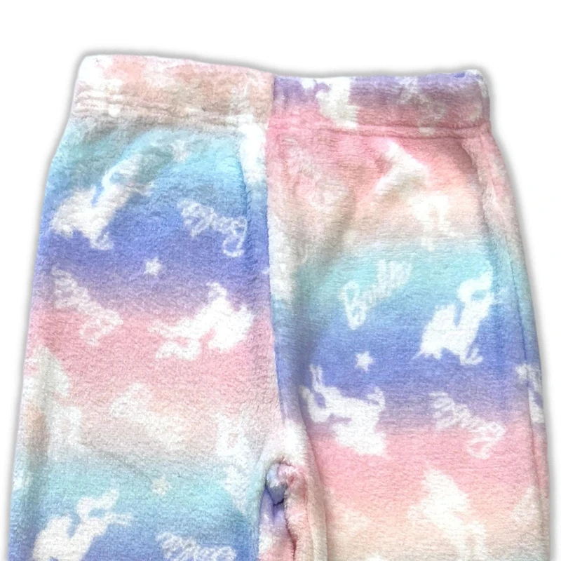 barbie Girls 2 pc pajama set includes crewneck long sleeve top and  full length matching pants with elastic band waist