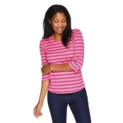 Penmans Women's 3/4 Sleeve Crew Neckline Top