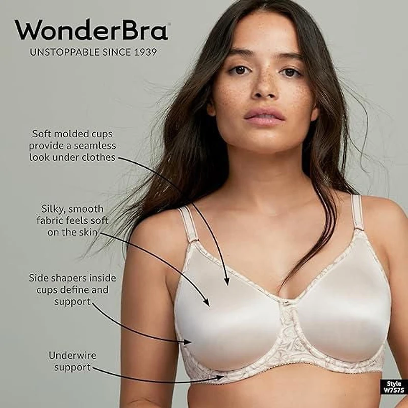 WonderBra Side Shaping Smless Underwire Bra, B36-DD40