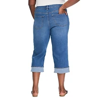 Jean écourté à jambe droite et revers Lane Bryant Plus pour femmes